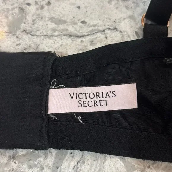 Victorias Secret Dream Angels Heart Embroidery Push Up Bra Sz 38DD - Picture 6 of 7